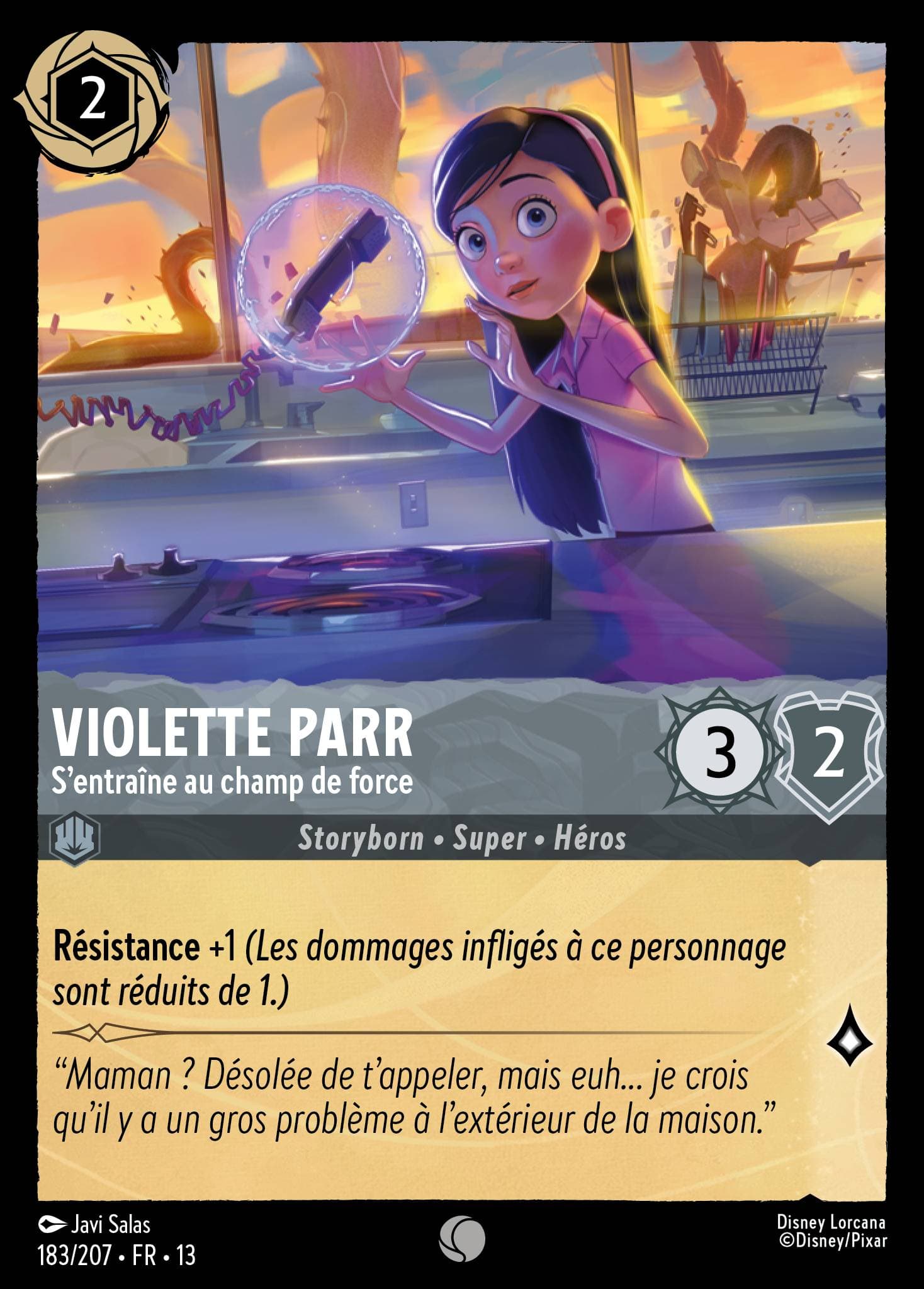 Violette Parr - S'entraîne au champ de force