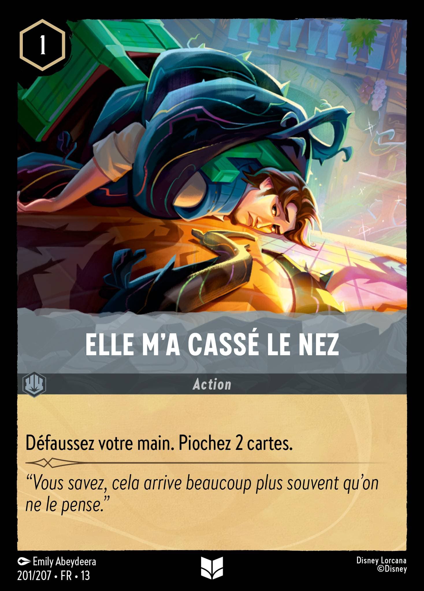 Elle m'a cassé le nez