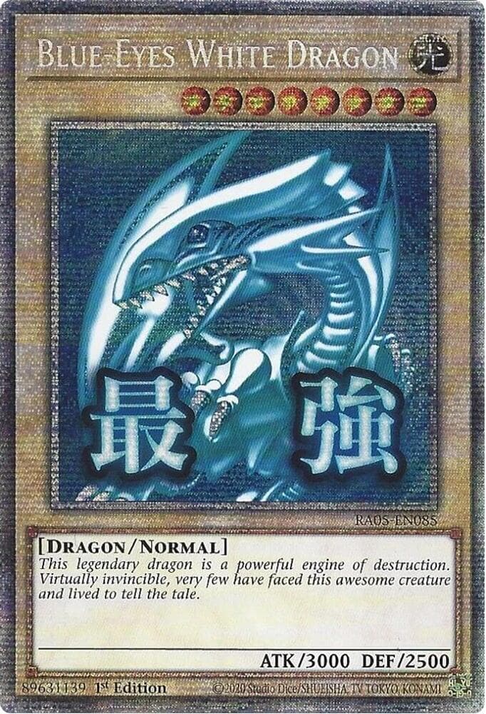 Dragon Blanc aux Yeux Bleus
