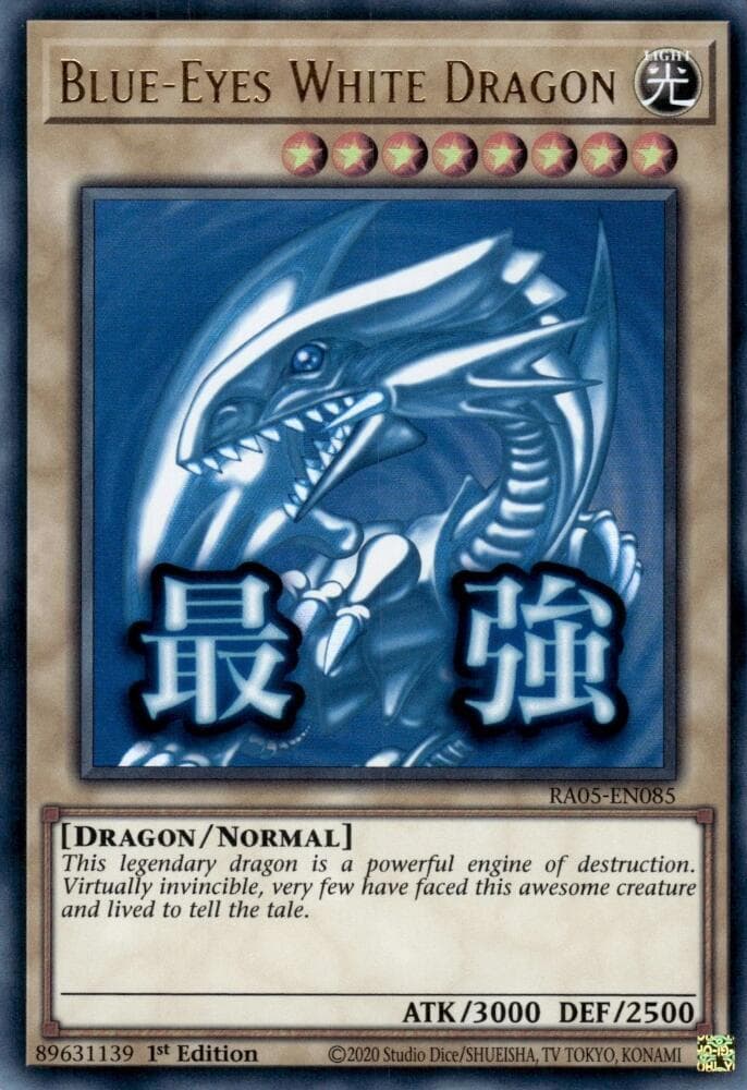 Dragon Blanc aux Yeux Bleus