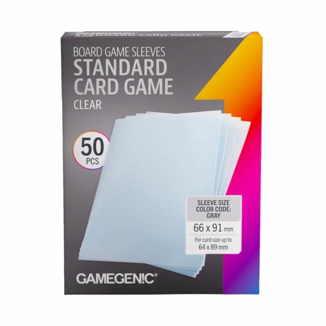50 Pochettes Standard Card Game 66 x 91 mm - Gamegenic