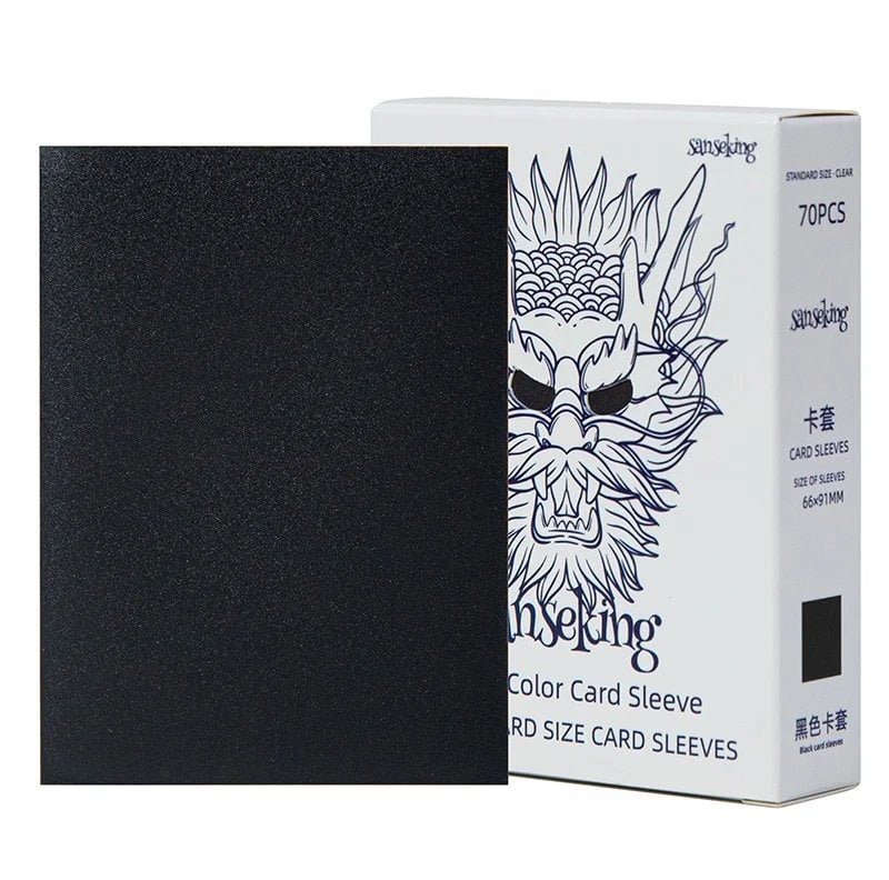 70 Standard size Sleeves - Black - Sanseking