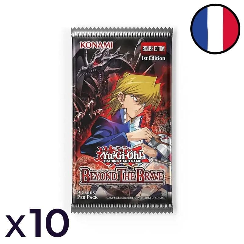 Lot de 10 Boosters Au-Delà du Courage - Yu-Gi-Oh! FR