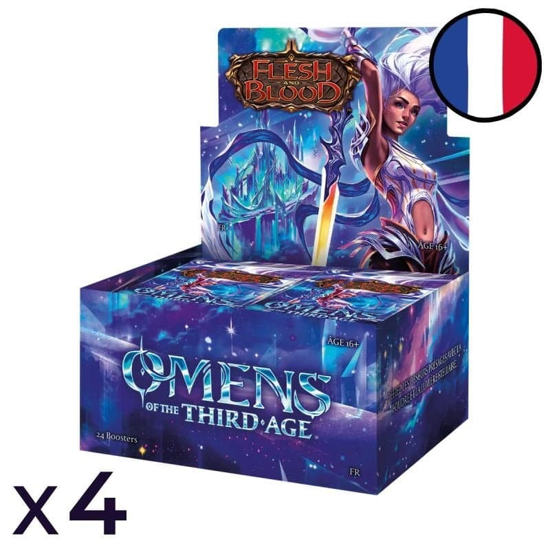 Carton de 4 Boites de 24 boosters Omens of the Third Age - Flesh and Blood FR