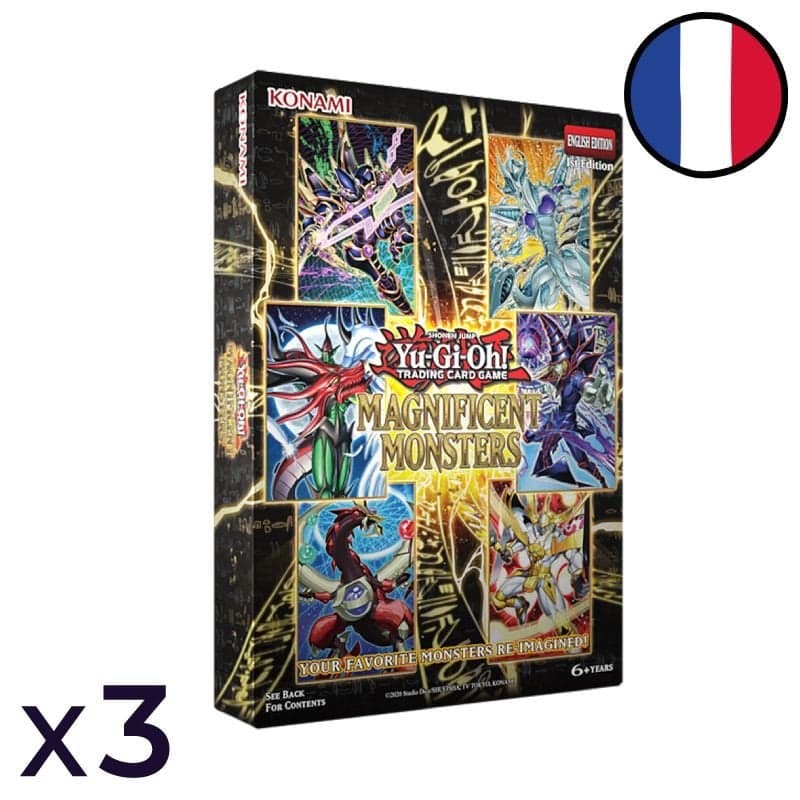 Lot de 3 Coffrets Magnificent Monsters - Yu-Gi-Oh! FR
