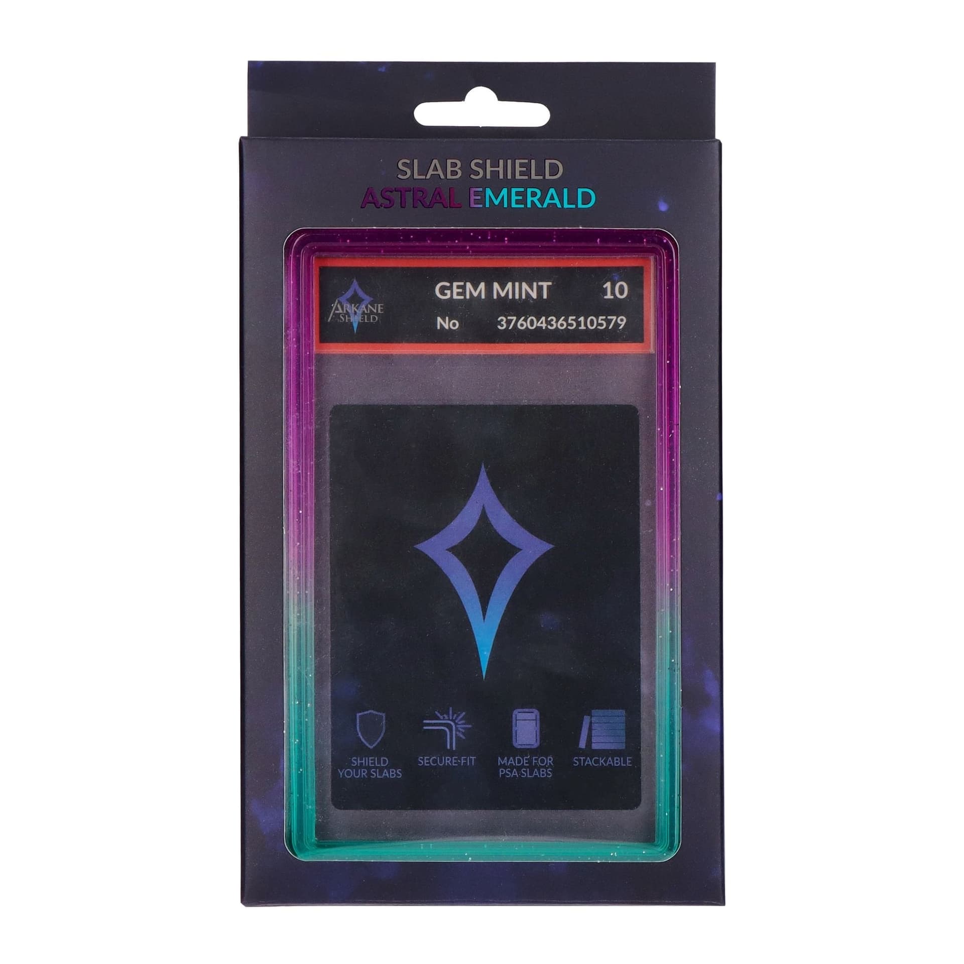 Boîtier de protection rigide pour carte gradée - Astral Emerald - Arkane Shield