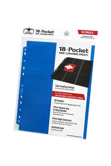 10 pages de classeur 18-Pocket Side-Loading Bleu - Ultimate Guard