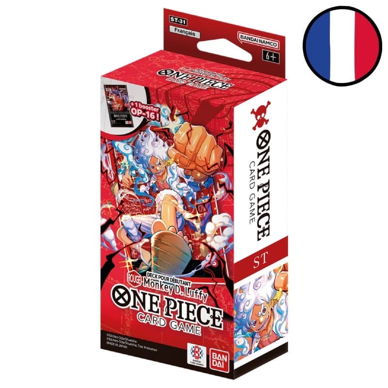 Deck pour débutant Rouge Monkey D. Luffy ST-31 - One Piece FR