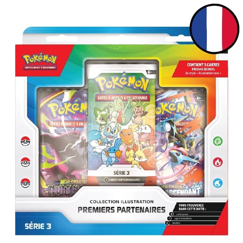 Coffret Collection Illustration Premiers Partenaires Série 3 - Pokémon FR