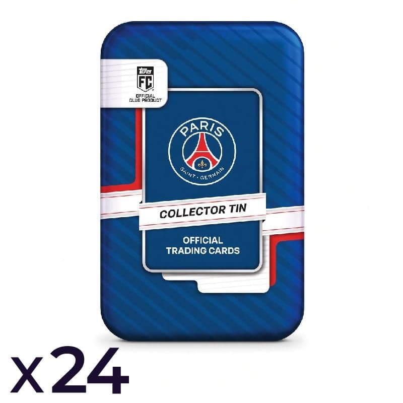 Case de 24 Collector Tins TOPPS - Paris Saint-Germain 2026/27