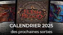 Calendrier 2025 des prochaines sorties Flesh and Blood