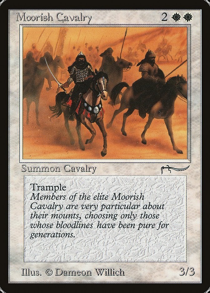 Magic MTG - Moorish Cavalry - Arabian Nights - PLAYED - EN - Photo 1/1