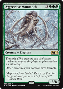 Mammouth agressif - Aggressive Mammoth - Carte Magic The Gathering