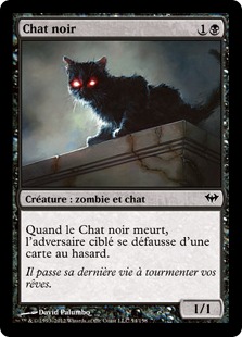 Chat Noir Black Cat Carte Magic The Gathering Playin By Magic Bazar