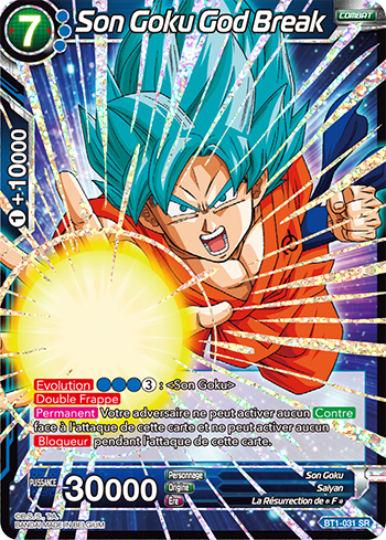 Son Goku God Break (BT1-031) - God Break Son Goku - Carte Dragon Ball