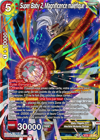 Super Baby 2 Magnificence Malefique Bt8 115 Super Baby 2 Malicious Majesty Carte Dragon Ball Super Card Game Playin By Magic Bazar