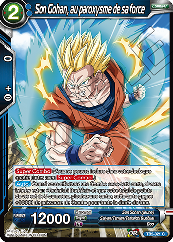 Son Gohan  aux paroxysme de sa force TB2 021 Top of 