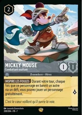 Mickey Mouse - Combattant exaltant