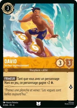 David - Surfeur impressionnant