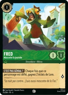 Fred - Mascotte de la journée