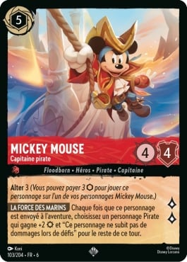 Mickey - Capitaine pirate