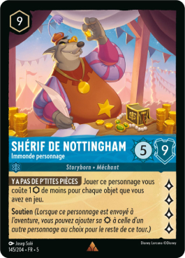 Shérif de Nottingham - Immonde personnage