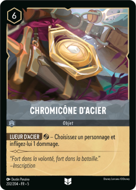 Chromicône d'acier