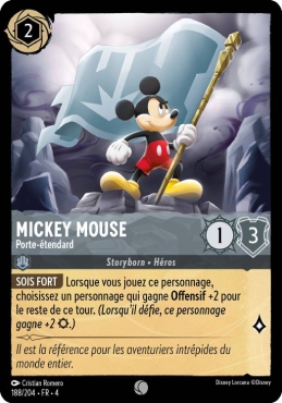 Mickey Mouse - Porte-étendard