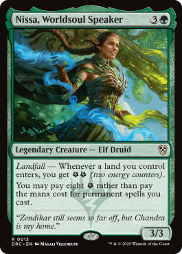 Nissa, oratrice de l'Âme du monde