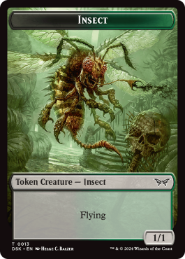 Insecte (1/1, vol, noir et vert)