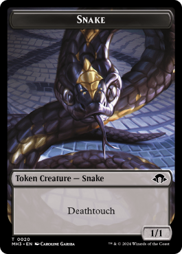 Serpent (1/1, noir, contact mortel)