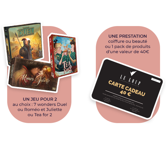 Gagnez un jeu pour 2 et une prestation