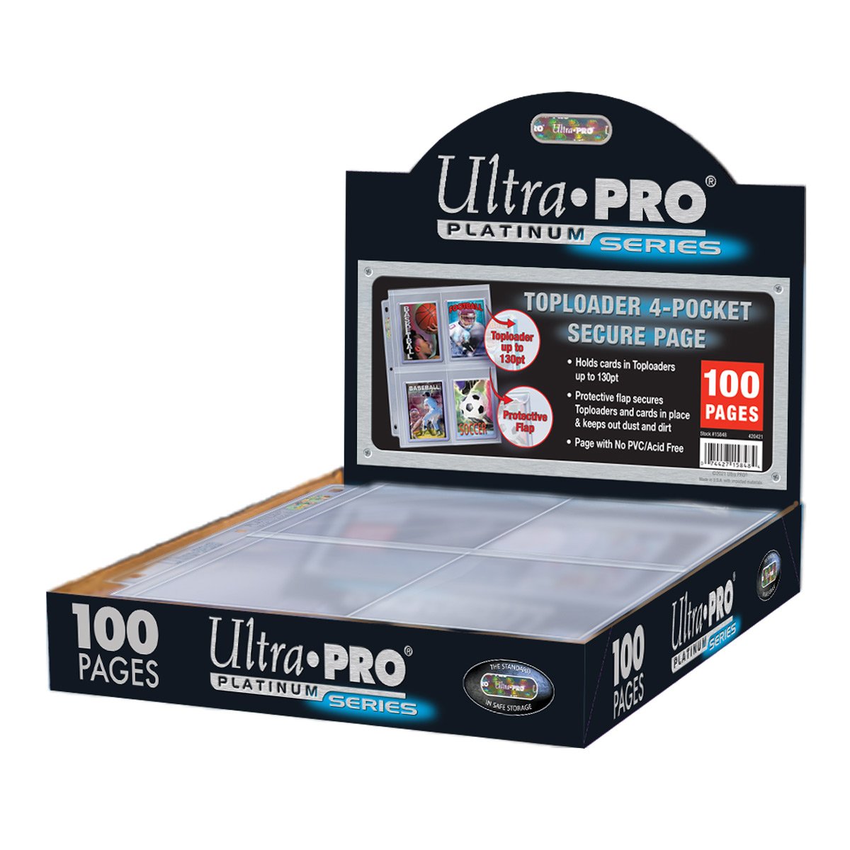 100 Pages de Classeur à 4 pochettes TopLoader (Platinum Series) - Ultra Pro  - Acheter vos accessoires de jeux, Funko Pop & produits dérivés - Playin by  Magic Bazar