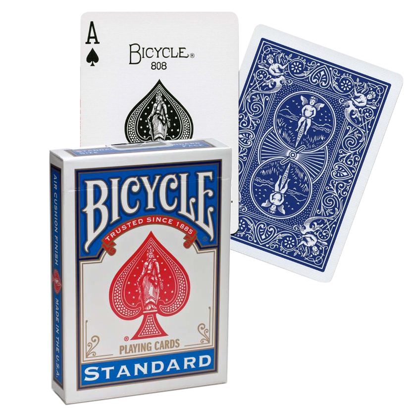 Jeu de 54 Cartes Poker Standard Dos Bleu - Bicycle - Acheter vos Jeux de  société en famille & entre amis - Playin by Magic Bazar
