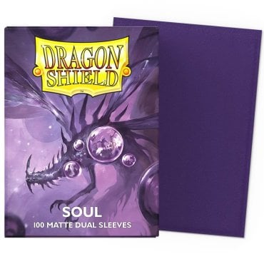 100 pochettes dual matte format standard soul dragon shield 