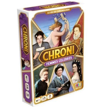 chroni femmes celebres jeu on the go editions boite 