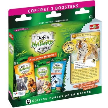 coffret 3 boosters tigre defis nature protect bioviva 710312 boite 