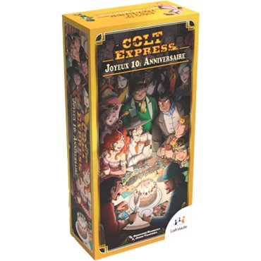 colt express extension joyeux 10e anniversaire jeu ludonaute boite de jeu 