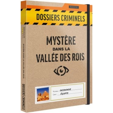 dossier criminel mystere dans la vallee des rois jeu platonia boite de jeu 