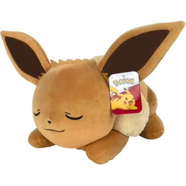 evoli endormi peluche pokemon 45cm face 