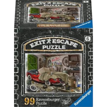 exit escape puzzle le garage du manoir jeu ravensburger boite de jeu 