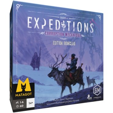 expeditions corruption mecanique ironclad jeu stonemaier boite de jeu 