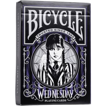 jeu de 54 cartes wednesday bicycle boite 