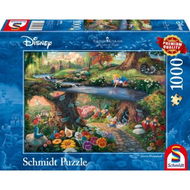 puzzle 1000 schmidt kinkade disney alice au pays des merveilles 