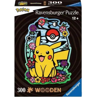 puzzle 300p wooden pikachu jeu ravensburger boite de jeu 