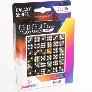 set 36 d6 12mm gamegenic mars boite 