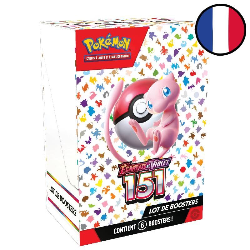 Lot des 10 Mini Tin Écarlate et Violet : 151 - Pokémon FR - Acheter vos  produits Pokémon - Playin by Magic Bazar