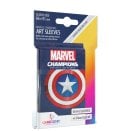 Boite de 50 + 1 Pochettes Art Captain America Marvel Champions 66 x 91 mm - Gamegenic