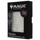 Boite de Carte en Métal Plaqué Argent Edition Limitée Vraska - Magic