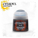 Pot de peinture Base Abaddon Black 12ml 21-25 - Citadel